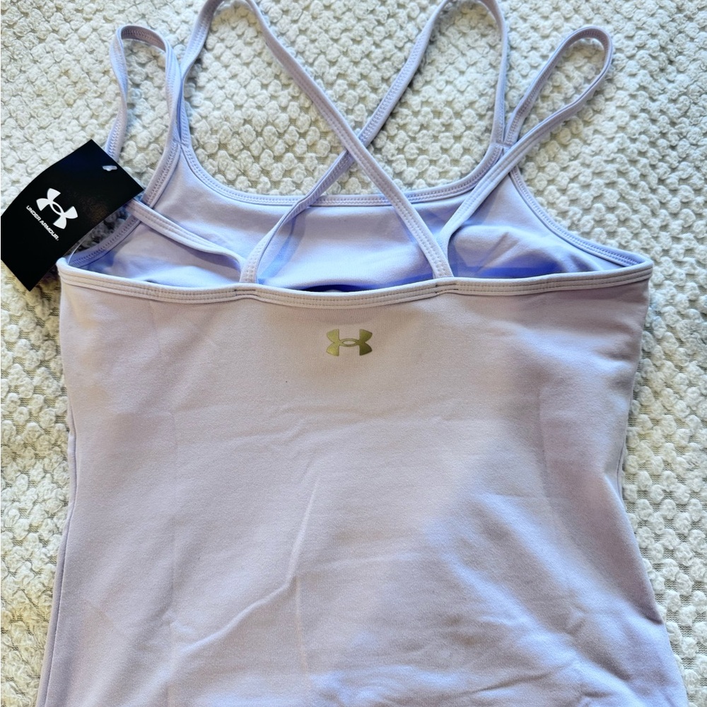 NWT Under Armour Light Purple Lavender Sport Tank Bra Lining XS